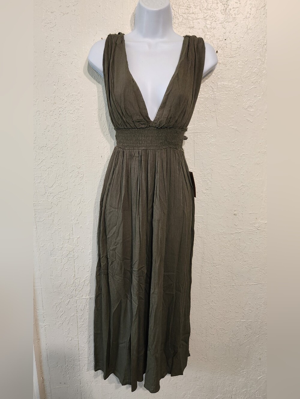 Just Found Empire Waist V-Neck Maxi Dress NWT Sz Small